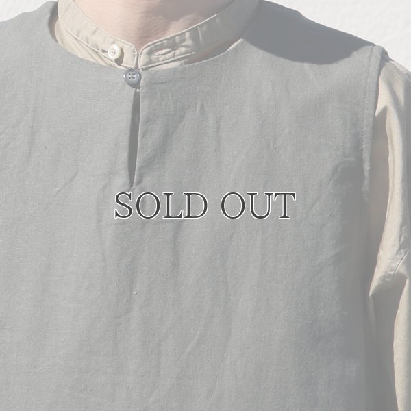 画像18: 綿麻ビンテージソフトキャンバス キーネック メディカルベスト『MADE IN JAPAN』『日本製』Upscape Audience