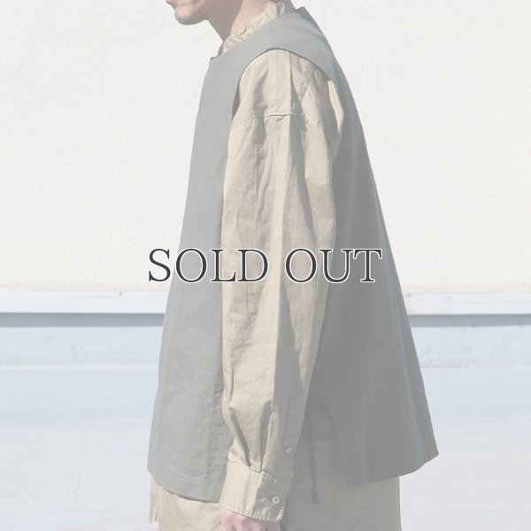 画像4: 綿麻ビンテージソフトキャンバス キーネック メディカルベスト『MADE IN JAPAN』『日本製』Upscape Audience