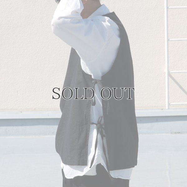 画像12: 綿麻ビンテージソフトキャンバス キーネック メディカルベスト『MADE IN JAPAN』『日本製』Upscape Audience