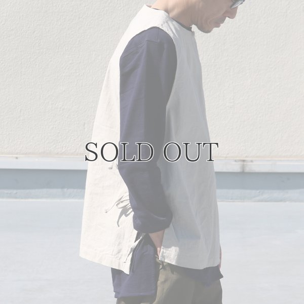 画像16: 綿麻ビンテージソフトキャンバス キーネック メディカルベスト『MADE IN JAPAN』『日本製』Upscape Audience