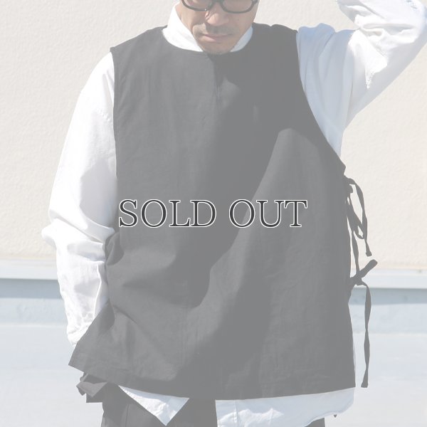 画像10: 綿麻ビンテージソフトキャンバス キーネック メディカルベスト『MADE IN JAPAN』『日本製』Upscape Audience