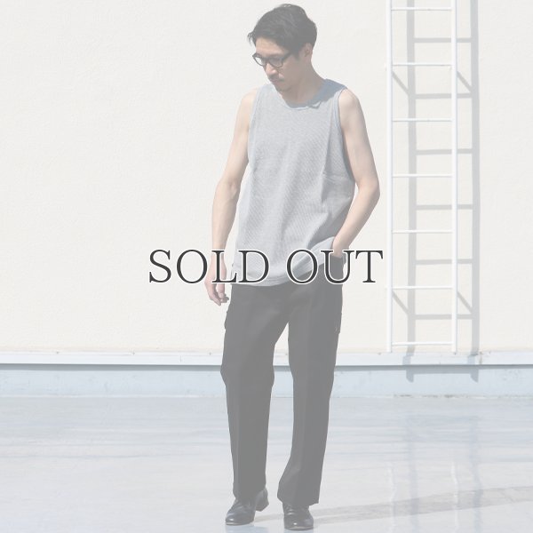 画像5: 度詰ワッフル6.6オンス  サイドスリット ロングベストタンク【MADE IN JAPAN】『日本製』/ Upscape Audience