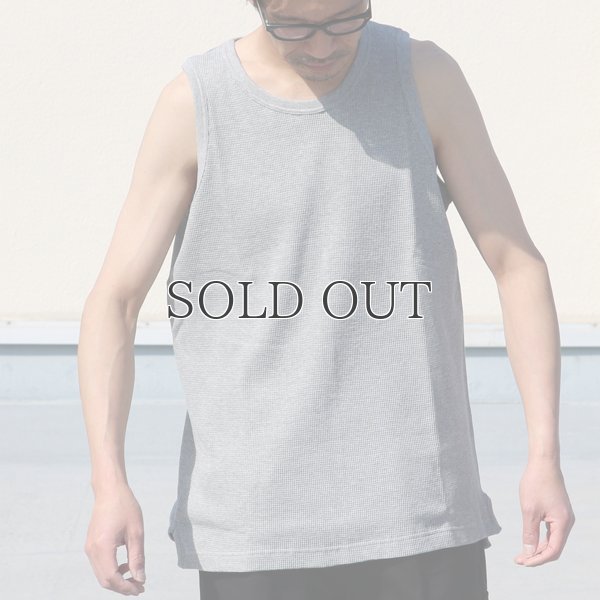 画像3: 度詰ワッフル6.6オンス  サイドスリット ロングベストタンク【MADE IN JAPAN】『日本製』/ Upscape Audience