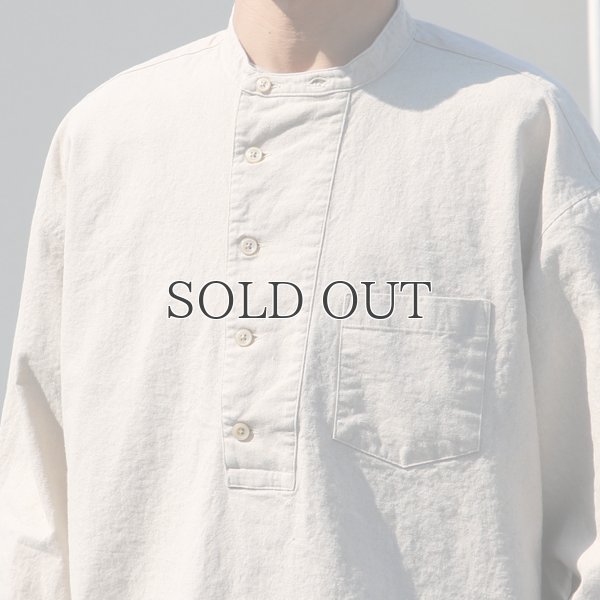 画像18: 綿麻ビンテージソフトキャンバス コックオーバー ボクシーシャツ【MADE IN JAPAN】『日本製』/ Upscape Audience