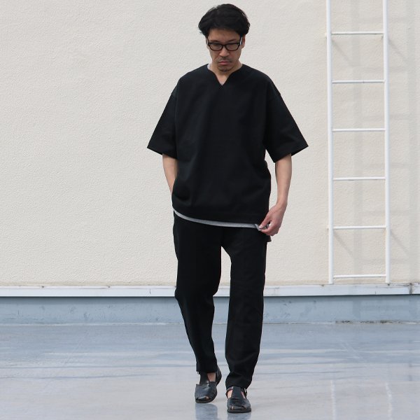 画像12: ヘビーウェイト プレーティング天竺（11オンス）2タック センタープリーツ イージーパンツ【MADE IN JAPAN】『日本製』【送料無料】/ Upscape Audience