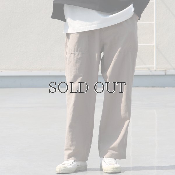 画像6: 綿麻ビンテージソフトキャンバス ベイカー ワイドイージーパンツ【MADE IN JAPAN】『日本製』【送料無料】 / Upscape Audience