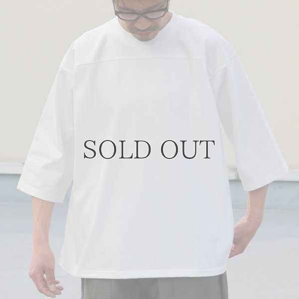 画像3: ヘビーウェイト プレーティング天竺（11オンス）フットボール 3/4スリーブ Tシャツ【MADE IN JAPAN】『日本製』/ Upscape Audience