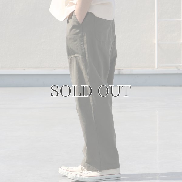 画像12: 綿麻ビンテージソフトキャンバス ベイカー ワイドイージーパンツ【MADE IN JAPAN】『日本製』【送料無料】 / Upscape Audience
