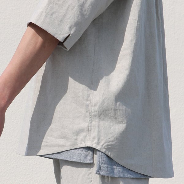 画像20: 綿麻ビンテージソフトキャンバス スリーピング ハーフスリーブ シャツ【MADE IN JAPAN】『日本製』/ Upscape Audience