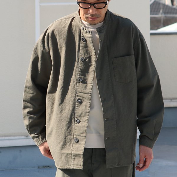 画像4: 綿麻ビンテージソフトキャンバス ボクシーシェフコート【MADE IN JAPAN】『日本製』【送料無料】/ Upscape Audience
