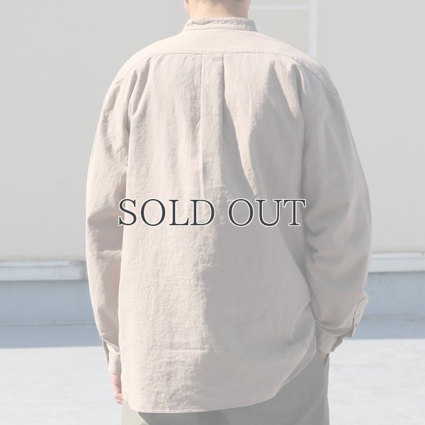 画像6: 綿麻ビンテージソフトキャンバス コックオーバー ボクシーシャツ【MADE IN JAPAN】『日本製』/ Upscape Audience