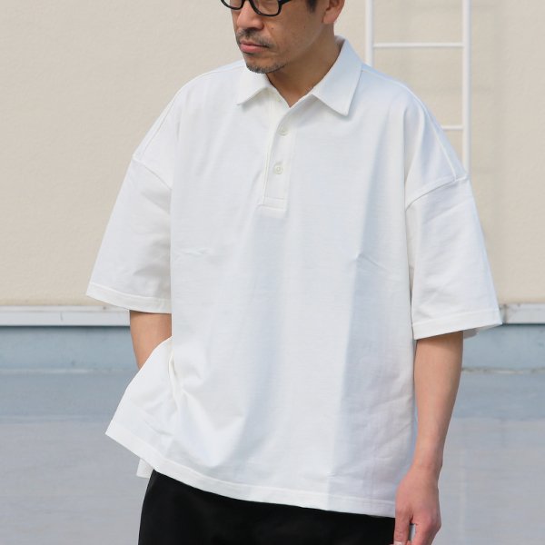 画像4: VORTEX 8オンス(MVS天竺) サイドスリット ボクシーAラインポロシャツ【MADE IN JAPAN】『日本製』/ Upscape Audience