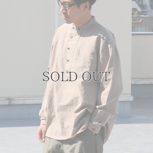 画像4: 綿麻ビンテージソフトキャンバス コックオーバー ボクシーシャツ【MADE IN JAPAN】『日本製』/ Upscape Audience