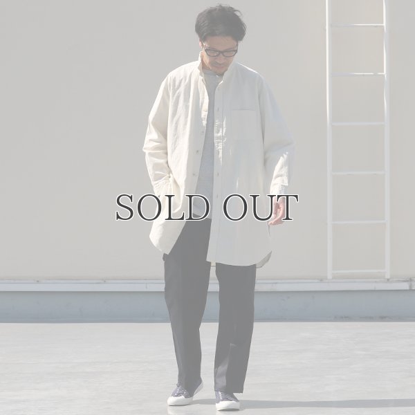 画像6: 綿麻ビンテージソフトキャンバス Aライン ローマシャツコート【MADE IN JAPAN】『日本製』【送料無料】/ Upscape Audience