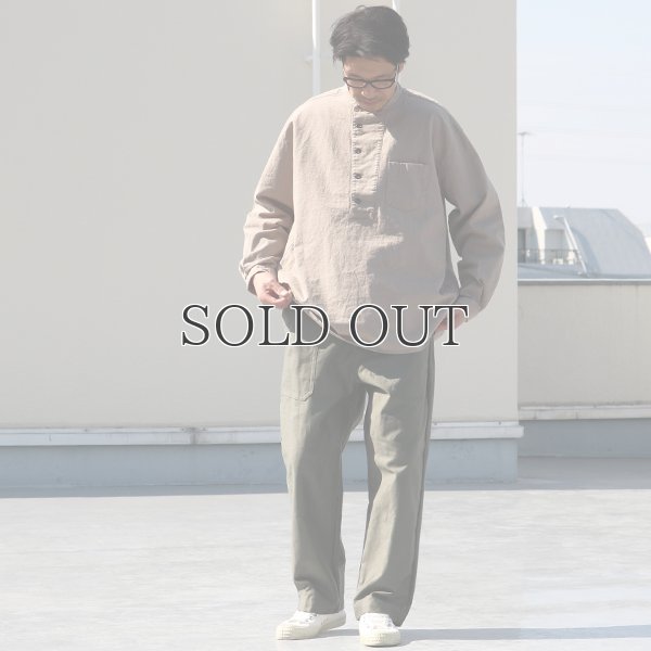 画像8: 綿麻ビンテージソフトキャンバス コックオーバー ボクシーシャツ【MADE IN JAPAN】『日本製』/ Upscape Audience