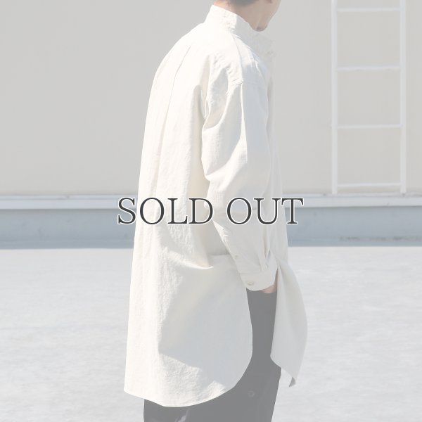 画像4: 綿麻ビンテージソフトキャンバス Aライン ローマシャツコート【MADE IN JAPAN】『日本製』【送料無料】/ Upscape Audience