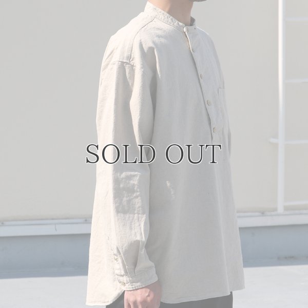 画像14: 綿麻ビンテージソフトキャンバス コックオーバー ボクシーシャツ【MADE IN JAPAN】『日本製』/ Upscape Audience