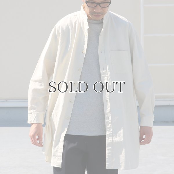 画像3: 綿麻ビンテージソフトキャンバス Aライン ローマシャツコート【MADE IN JAPAN】『日本製』【送料無料】/ Upscape Audience