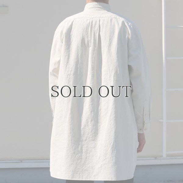 画像11: 綿麻ビンテージソフトキャンバス Aライン ローマシャツコート【MADE IN JAPAN】『日本製』【送料無料】/ Upscape Audience