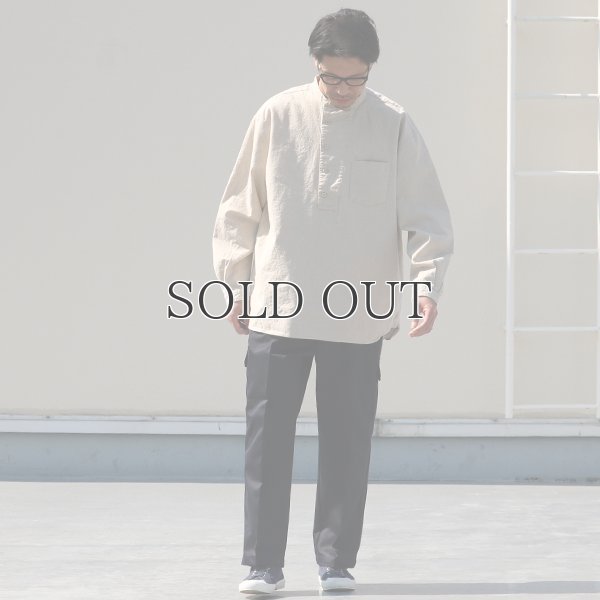 画像9: 綿麻ビンテージソフトキャンバス コックオーバー ボクシーシャツ【MADE IN JAPAN】『日本製』/ Upscape Audience