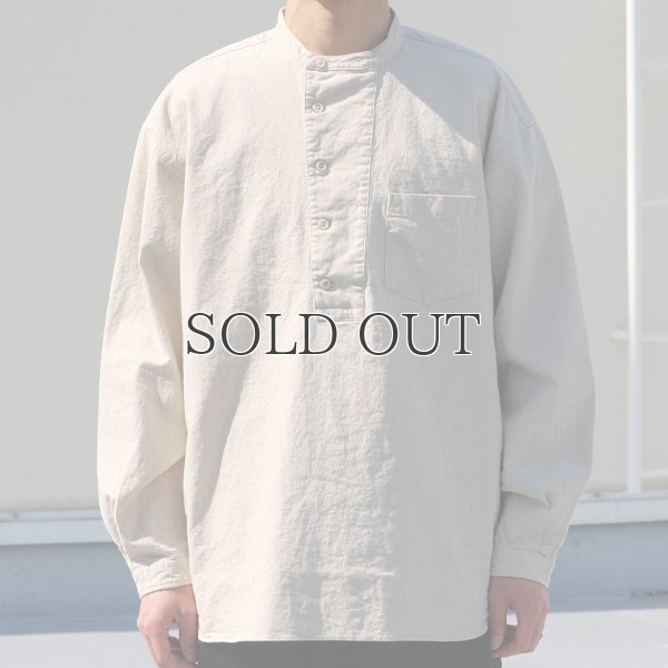 画像10: 綿麻ビンテージソフトキャンバス コックオーバー ボクシーシャツ【MADE IN JAPAN】『日本製』/ Upscape Audience