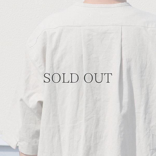 画像14: 綿麻ビンテージソフトキャンバス スリーピング ハーフスリーブ シャツ【MADE IN JAPAN】『日本製』/ Upscape Audience