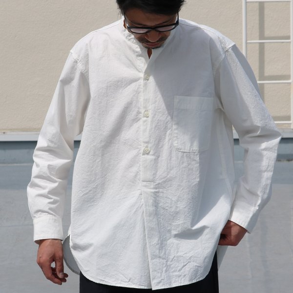 画像3: 馬布ヴィンテージフィニッシュバンドカラースリーピングシャツ【MADE IN JAPAN】『日本製』/ Upscape Audience