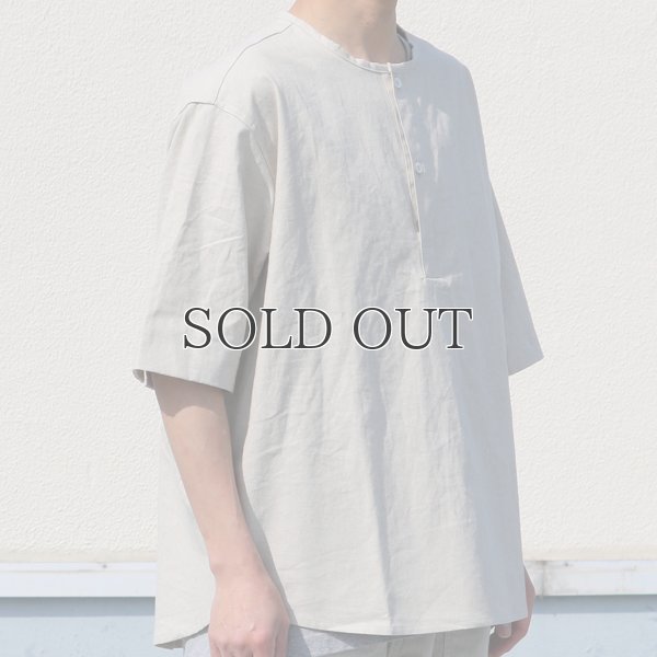 画像12: 綿麻ビンテージソフトキャンバス スリーピング ハーフスリーブ シャツ【MADE IN JAPAN】『日本製』/ Upscape Audience