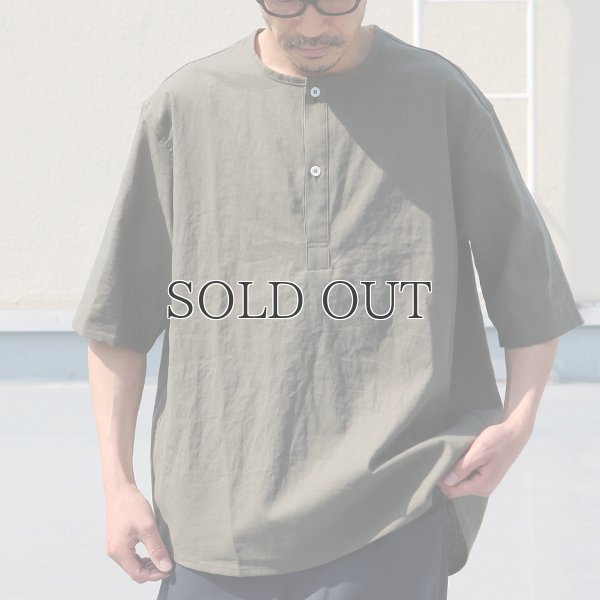 画像3: 綿麻ビンテージソフトキャンバス スリーピング ハーフスリーブ シャツ【MADE IN JAPAN】『日本製』/ Upscape Audience
