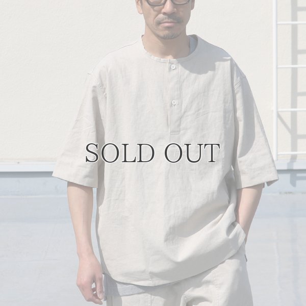 画像5: 綿麻ビンテージソフトキャンバス スリーピング ハーフスリーブ シャツ【MADE IN JAPAN】『日本製』/ Upscape Audience