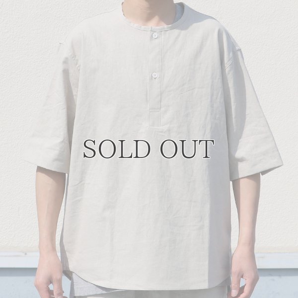 画像8: 綿麻ビンテージソフトキャンバス スリーピング ハーフスリーブ シャツ【MADE IN JAPAN】『日本製』/ Upscape Audience