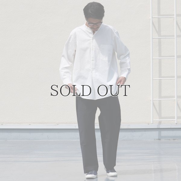 画像4: 馬布ヴィンテージフィニッシュバンドカラースリーピングシャツ【MADE IN JAPAN】『日本製』/ Upscape Audience