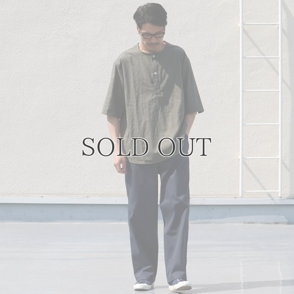 画像7: 綿麻ビンテージソフトキャンバス スリーピング ハーフスリーブ シャツ【MADE IN JAPAN】『日本製』/ Upscape Audience