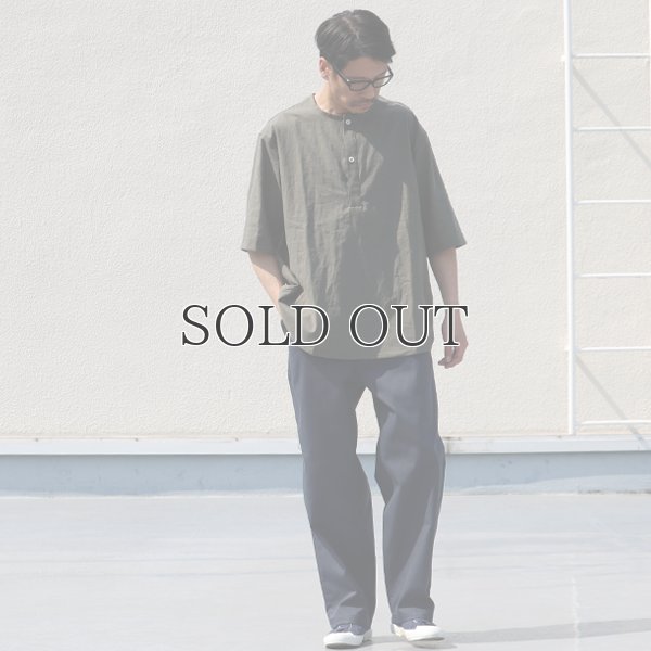 画像8: 綿麻ビンテージソフトキャンバス スリーピング ハーフスリーブ シャツ【MADE IN JAPAN】『日本製』/ Upscape Audience