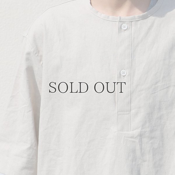 画像13: 綿麻ビンテージソフトキャンバス スリーピング ハーフスリーブ シャツ【MADE IN JAPAN】『日本製』/ Upscape Audience