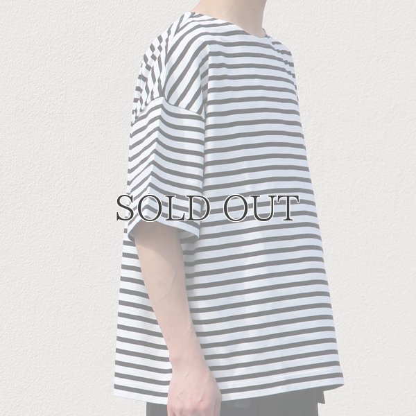 画像12: VORTEX 8オンス（MVS天竺）ロシアンボーダー ボートネック ハーフスリーブ Tシャツ【MADE IN JAPAN】『日本製』/ Upscape Audience