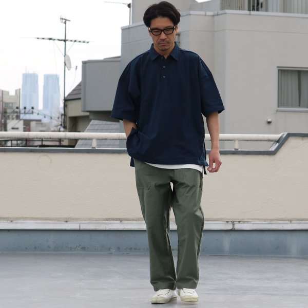 画像8: VORTEX 8オンス(MVS天竺) サイドスリット ボクシーAラインポロシャツ【MADE IN JAPAN】『日本製』/ Upscape Audience