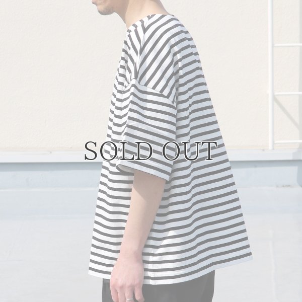 画像5: VORTEX 8オンス（MVS天竺）ロシアンボーダー ボートネック ハーフスリーブ Tシャツ【MADE IN JAPAN】『日本製』/ Upscape Audience