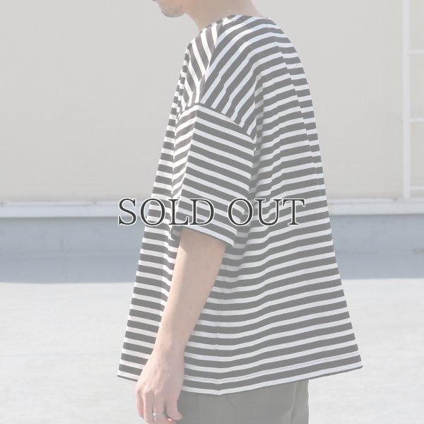 画像6: VORTEX 8オンス（MVS天竺）ロシアンボーダー ボートネック ハーフスリーブ Tシャツ【MADE IN JAPAN】『日本製』/ Upscape Audience