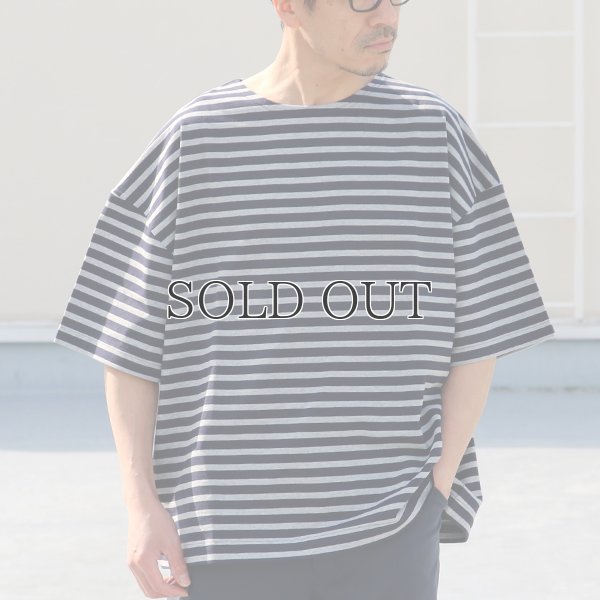 画像4: VORTEX 8オンス(MVS天竺)ロシアンボーダー ボートネック ハーフスリーブ Tシャツ【MADE IN JAPAN】『日本製』/ Upscape Audience