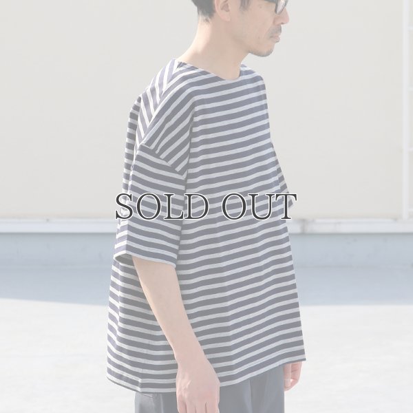 画像6: VORTEX 8オンス(MVS天竺)ロシアンボーダー ボートネック ハーフスリーブ Tシャツ【MADE IN JAPAN】『日本製』/ Upscape Audience