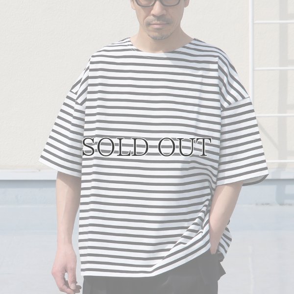 画像3: VORTEX 8オンス（MVS天竺）ロシアンボーダー ボートネック ハーフスリーブ Tシャツ【MADE IN JAPAN】『日本製』/ Upscape Audience