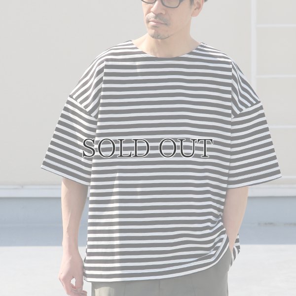 画像3: VORTEX 8オンス（MVS天竺）ロシアンボーダー ボートネック ハーフスリーブ Tシャツ【MADE IN JAPAN】『日本製』/ Upscape Audience