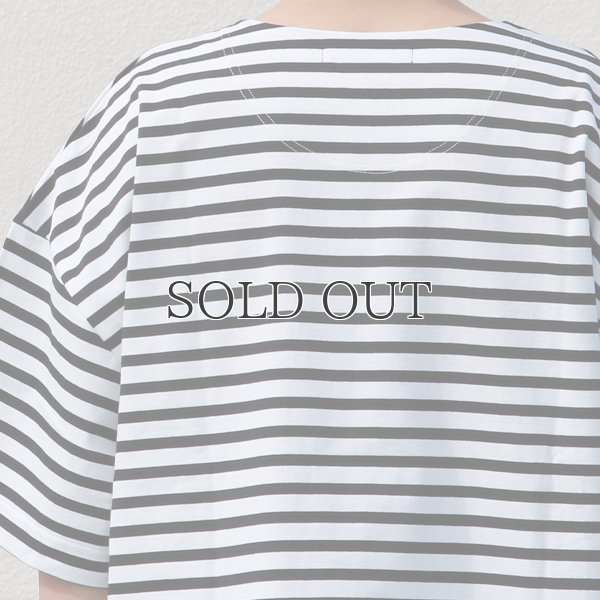 画像14: VORTEX 8オンス（MVS天竺）ロシアンボーダー ボートネック ハーフスリーブ Tシャツ【MADE IN JAPAN】『日本製』/ Upscape Audience