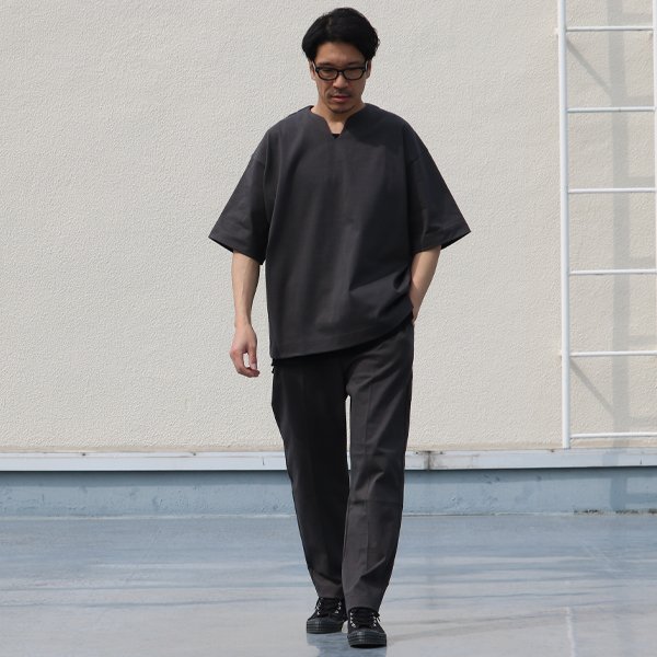 画像8: ヘビーウェイト プレーティング天竺（11オンス）2タック センタープリーツ イージーパンツ【MADE IN JAPAN】『日本製』【送料無料】/ Upscape Audience