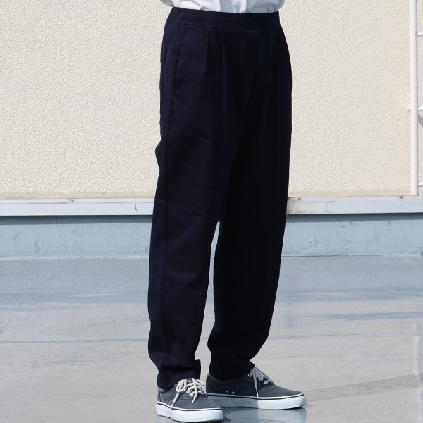 画像13: ヘビーウェイト プレーティング天竺(11オンス)2タック センタープリーツ イージーパンツ【MADE IN JAPAN】『日本製』【送料無料】/ Upscape Audience