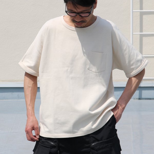 画像5: 【RE PRICE/価格改定】Basque 10オンス ( バスク天竺 )無地&ボーダービッグポケT【MADE IN JAPAN】『日本製』/ Upscape Audience