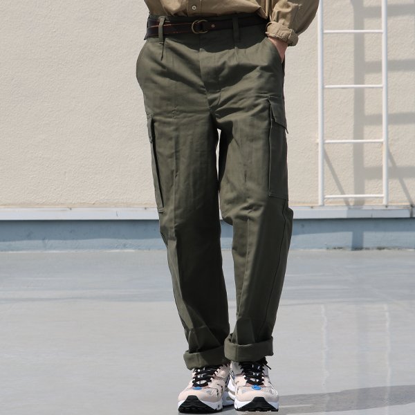 画像2: DEAD STOCK / GERMAN ARMY MOLESKIN CARGO  PANTS（ドイツ軍 モールスキン カーゴパンツ　ウエスト-W85）/ デッドストック