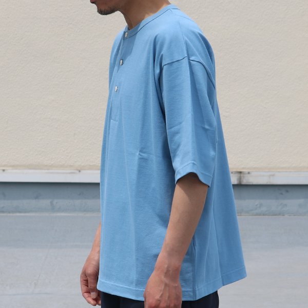 画像8: 17/1 空紡糸天竺(12オンス)ヘンリーネック ハーフスリーブ Tシャツ【MADE IN JAPAN】『日本製』/ Upscape Audience