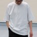 画像14: 17/1 空紡糸天竺（12オンス）ヘンリーネック ハーフスリーブ Tシャツ【MADE IN JAPAN】『日本製』/ Upscape Audience